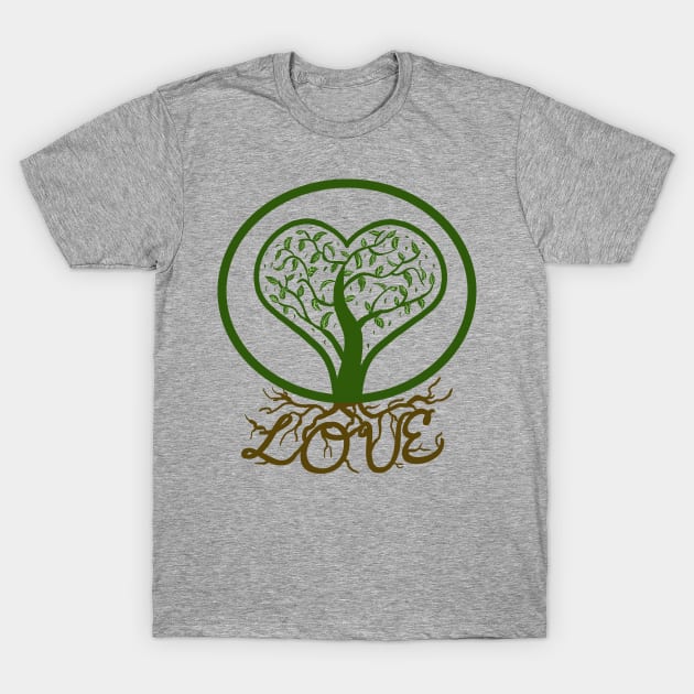 Arbor Day/Earth DayTree Love T-Shirt by Mysticphysh